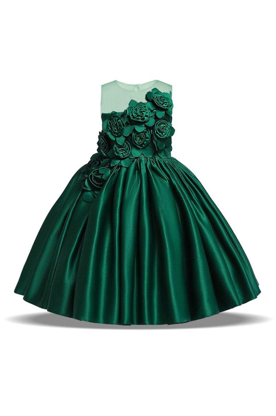 Robe Demoiselle d'Honneur Rose Fille