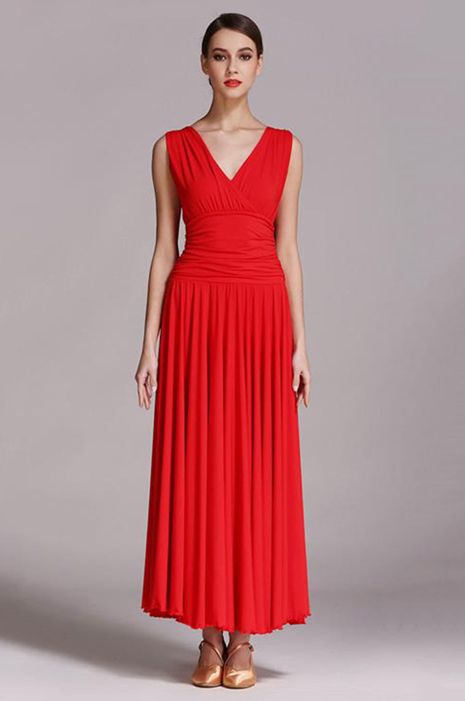 Robe Rouge Demoiselle d'Honneur Adulte