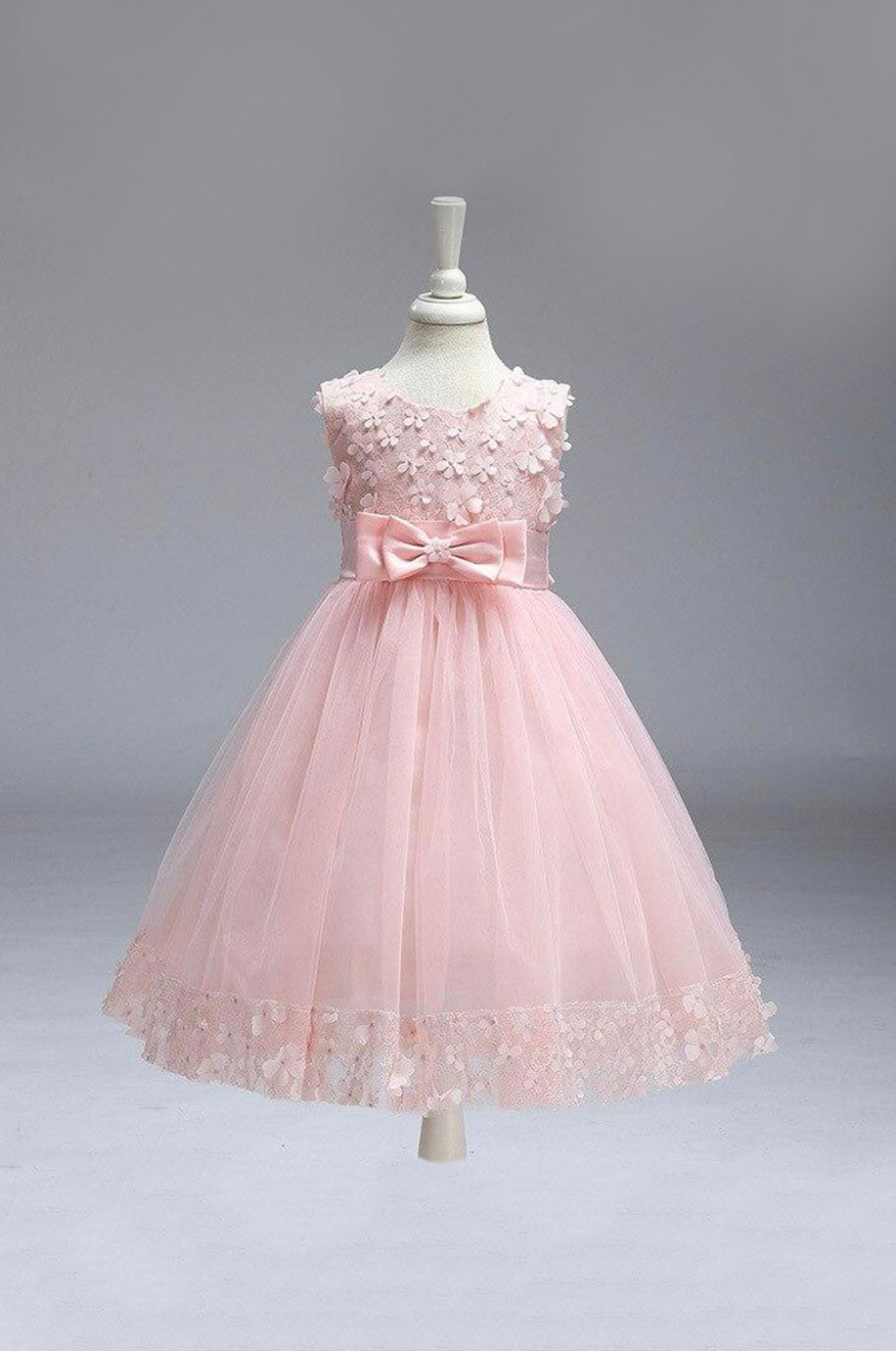 Robe Demoiselle d'Honneur Fille Bleu