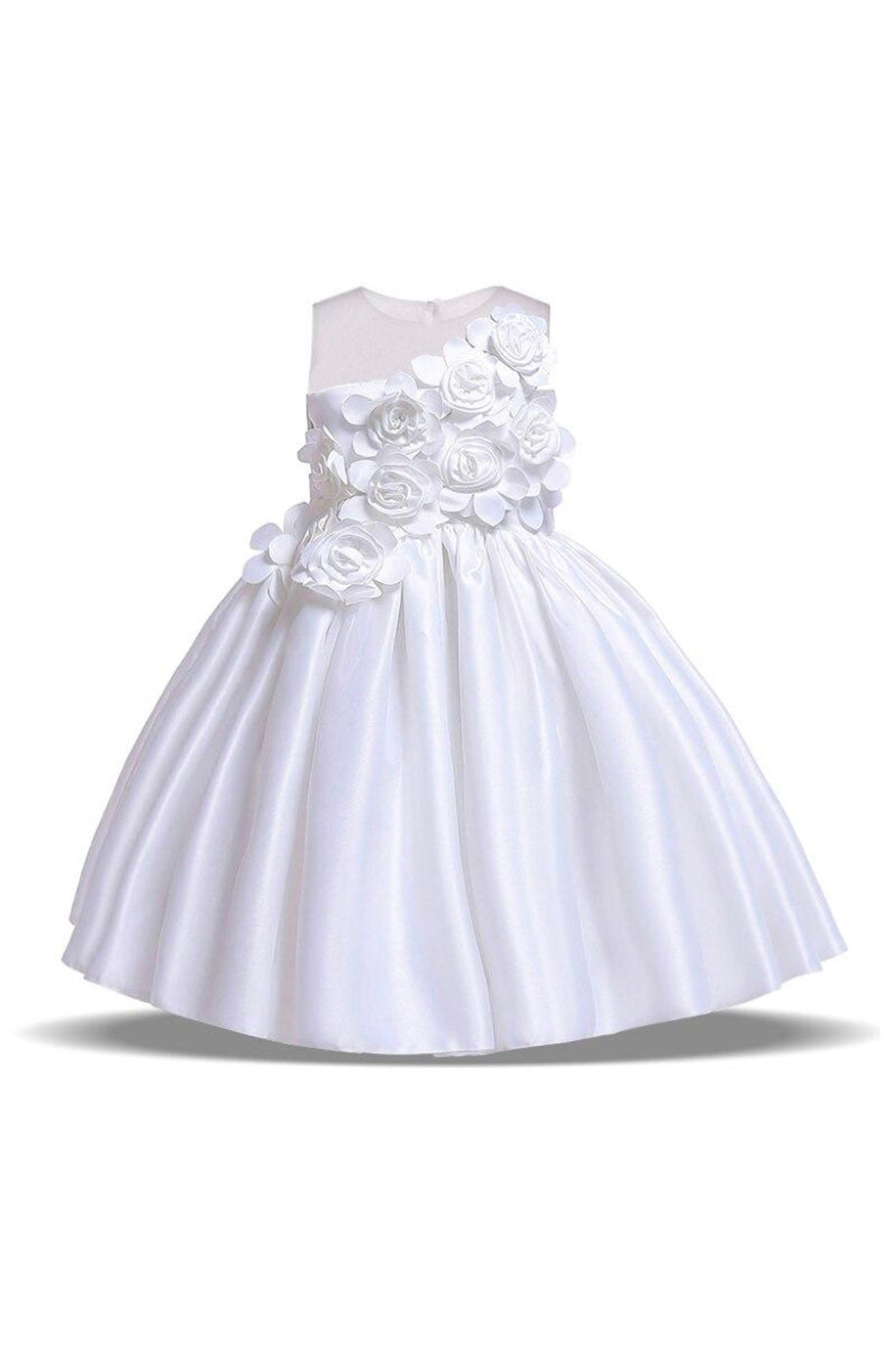 Robe Demoiselle d'Honneur Rose Fille