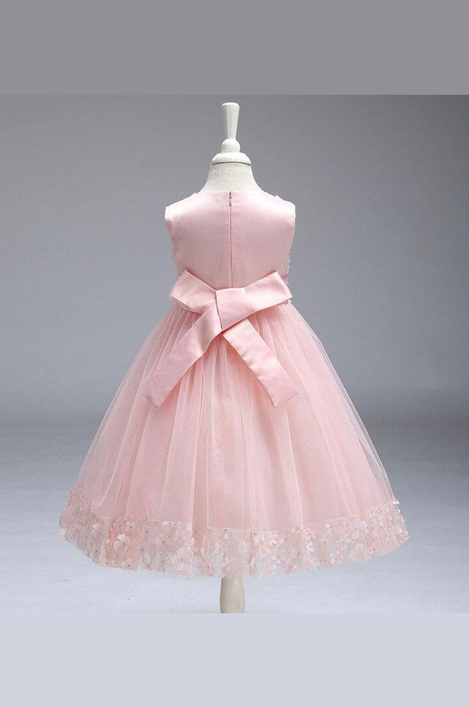Robe Demoiselle d'Honneur Fille Bleu