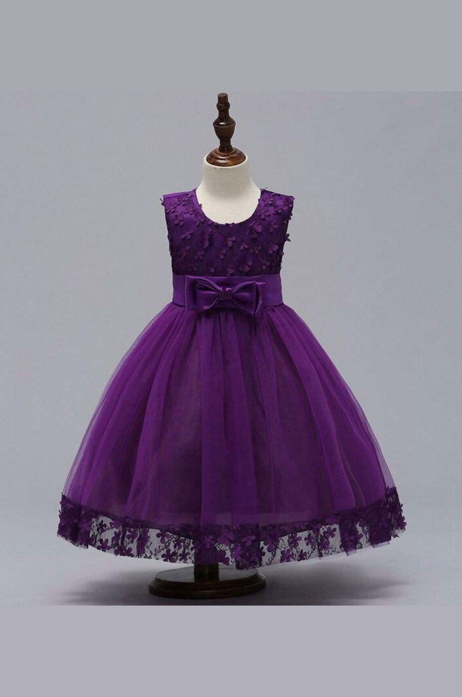 Robe Demoiselle d'Honneur Fille Bleu