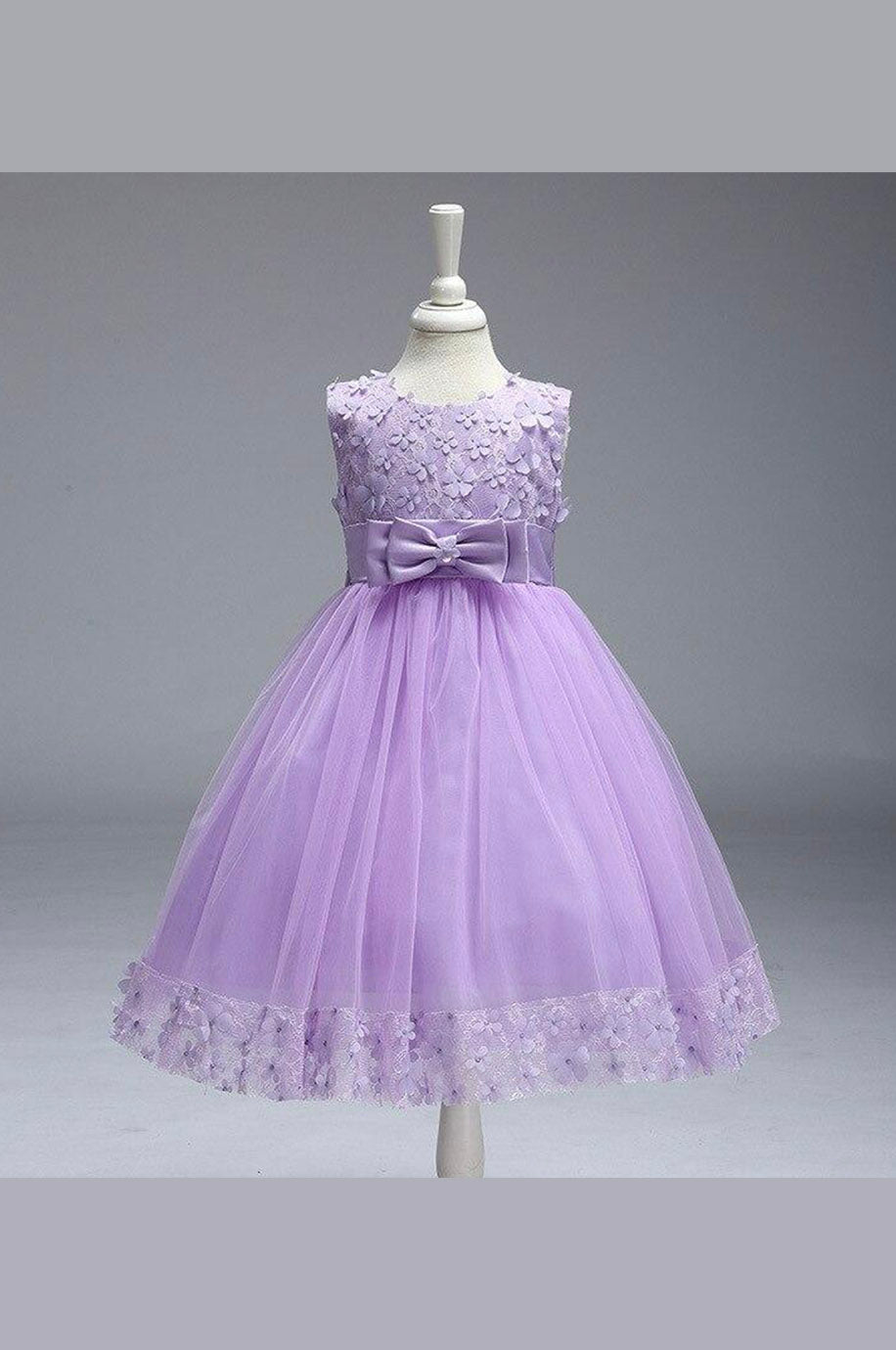 Robe Demoiselle d'Honneur Fille Bleu