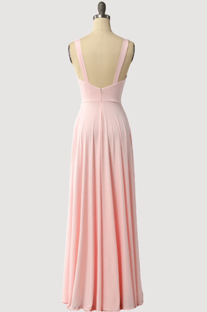 Robe Demoiselle d'Honneur Pas Cher Rose