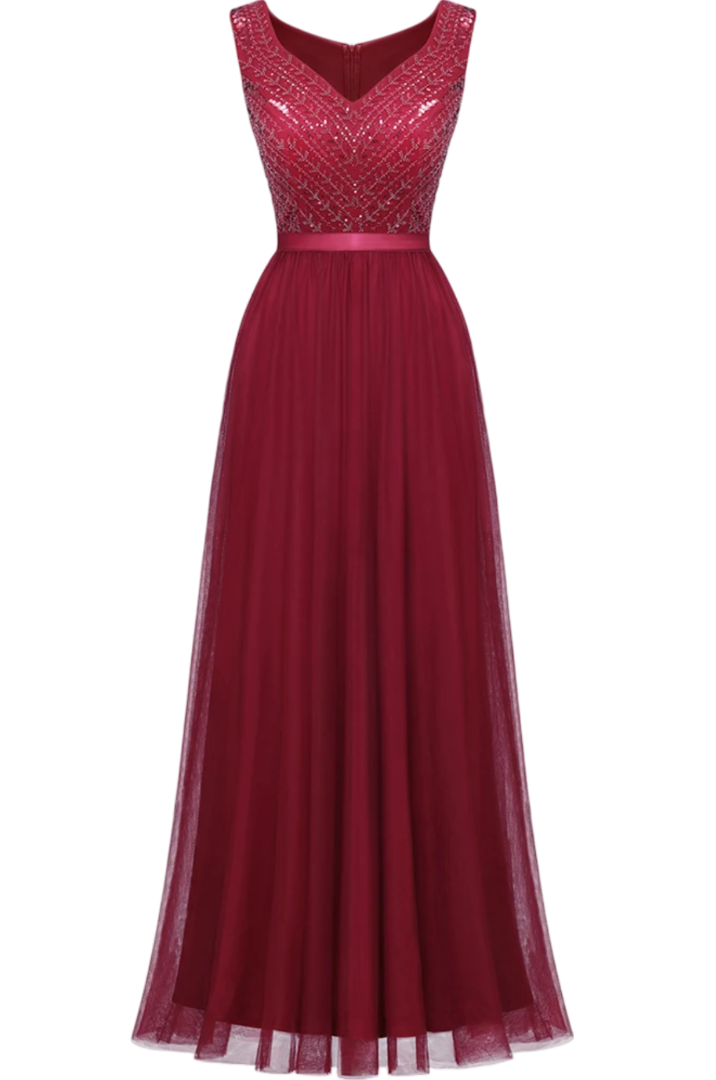 Robe Couleur Bordeaux Demoiselle d'Honneur