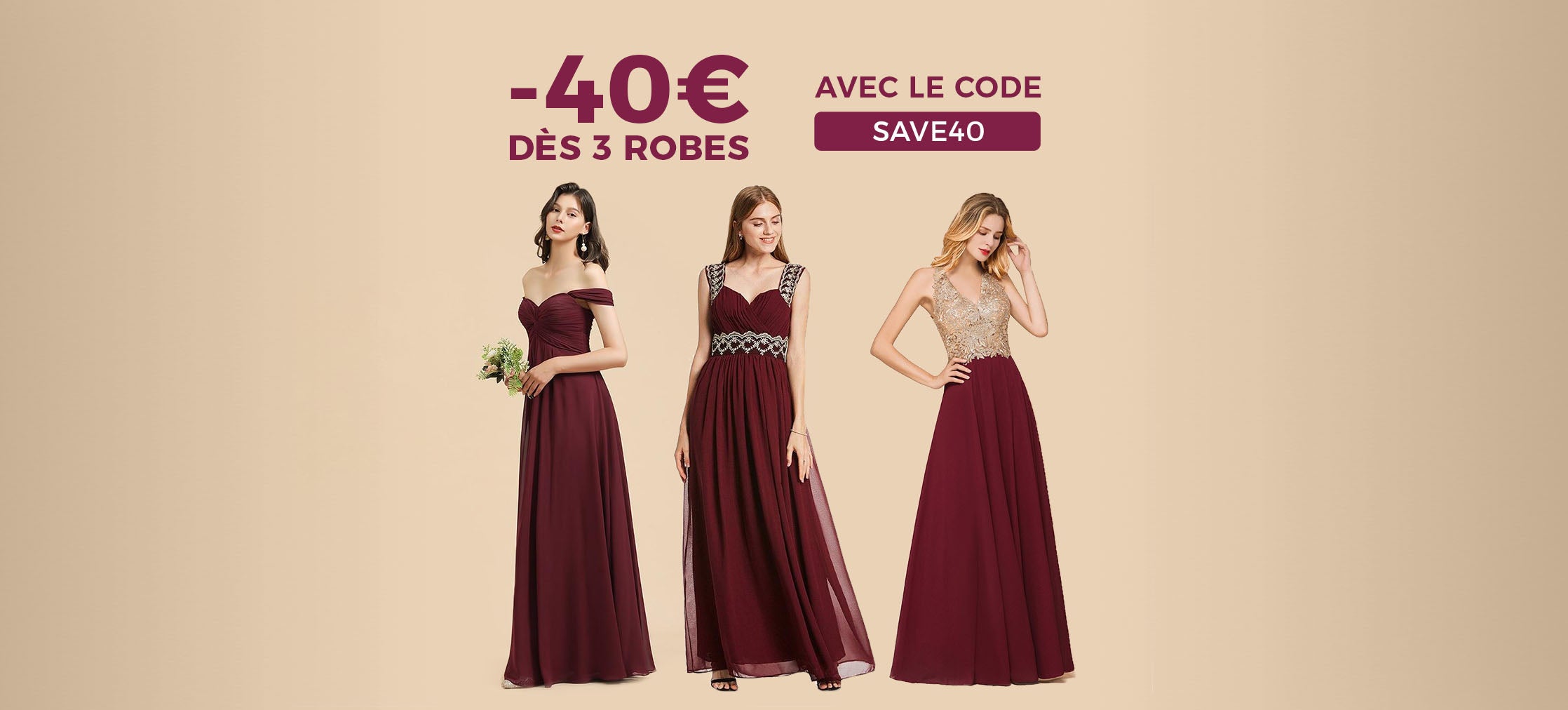 40€ de réduction sur votre commande