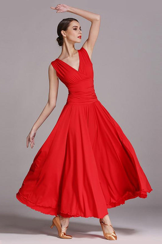 Robe Rouge Demoiselle d'Honneur Adulte