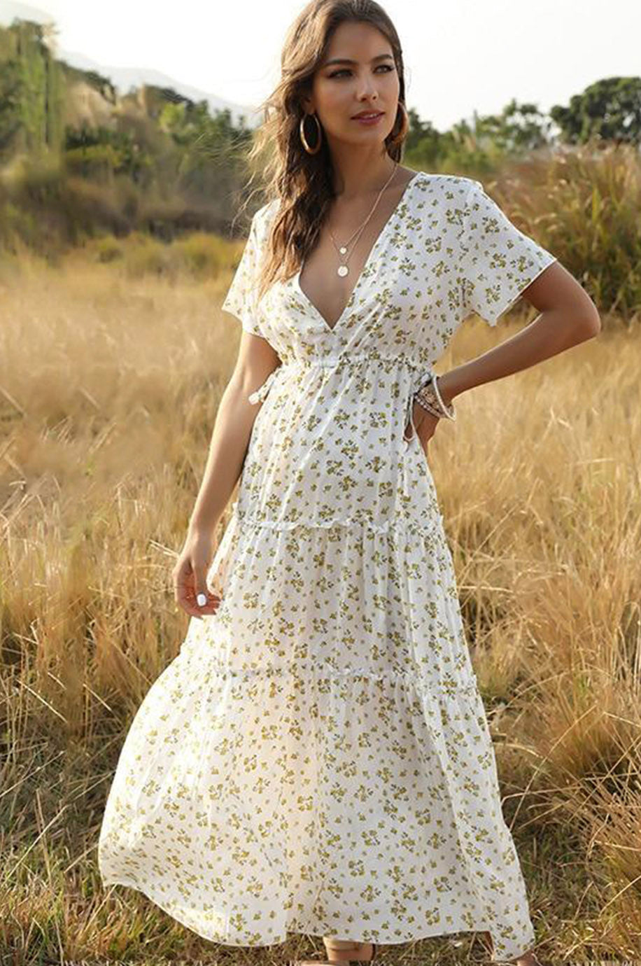 Robe Longue Bohème Demoiselle d'Honneur