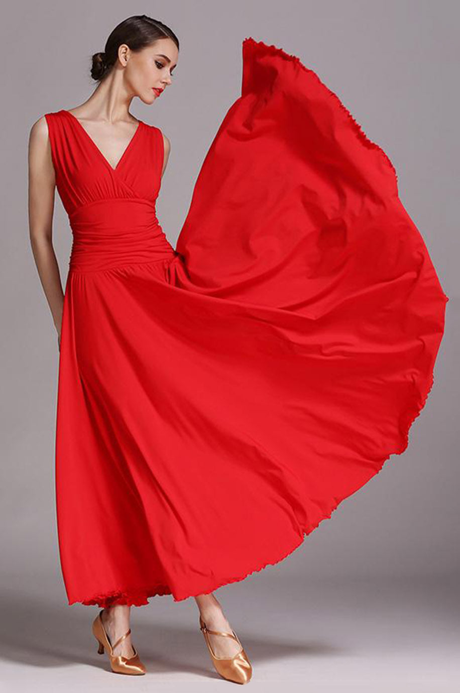 Robe Rouge Demoiselle d'Honneur Adulte