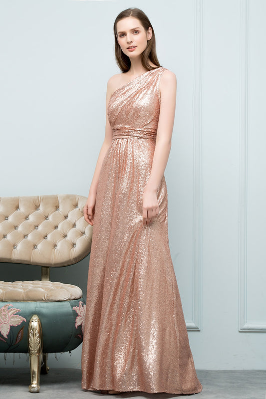 Robe Demoiselle d'Honneur Rose Gold