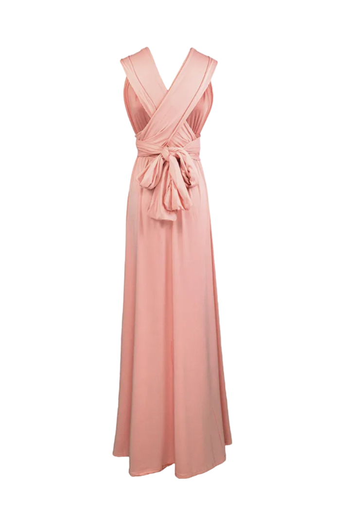 Robe De Demoiselle d'Honneur Rose Poudré
