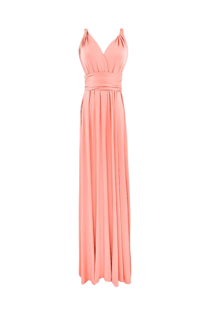 Robe De Demoiselle d'Honneur Rose Poudré