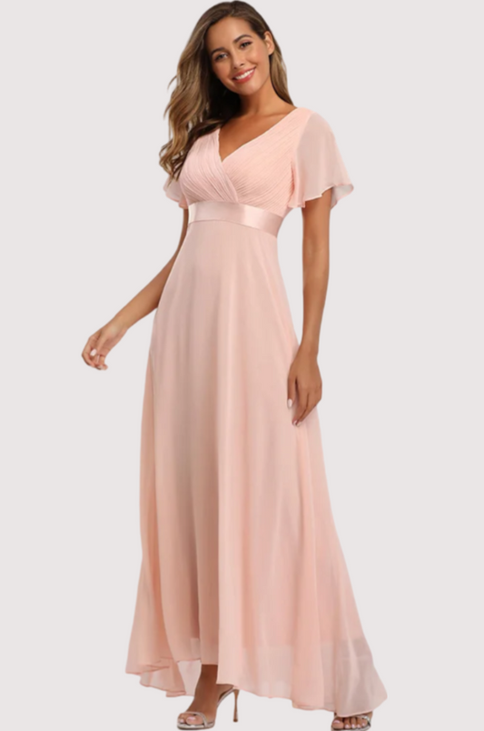 Robe Demoiselle d'Honneur Rose Clair