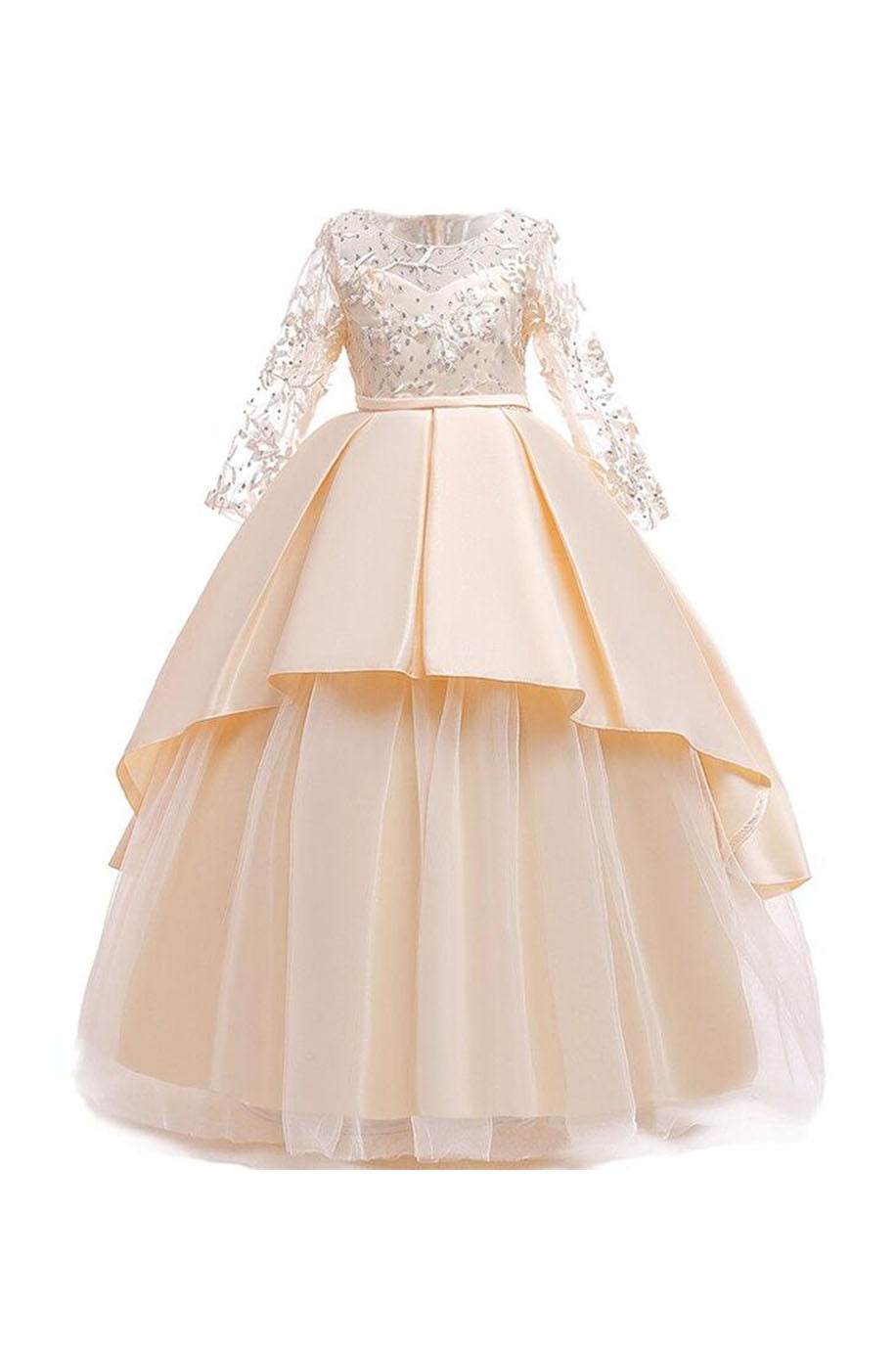 Robe Demoiselle d'Honneur Rose Enfant