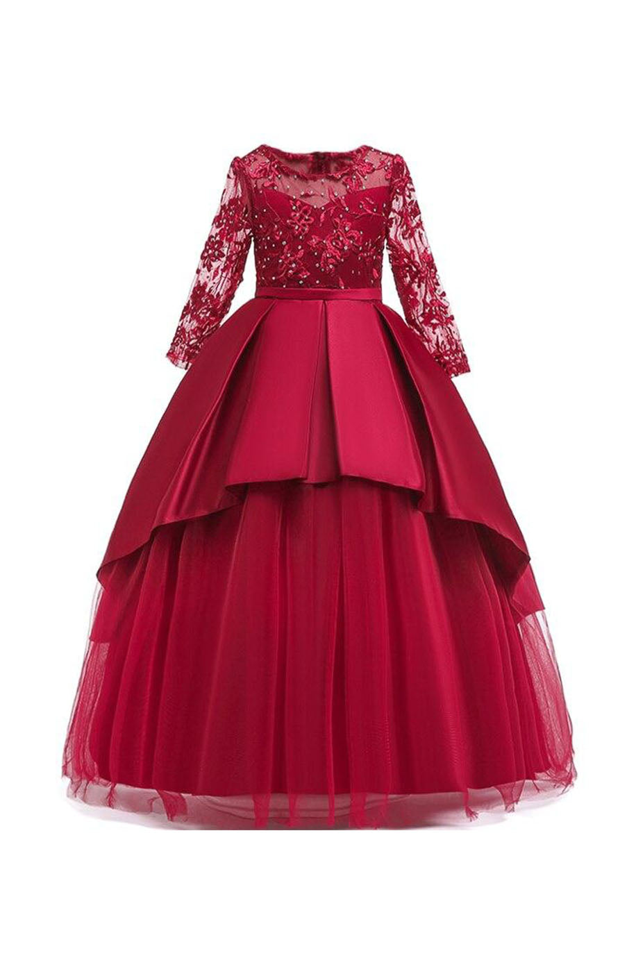 Robe Demoiselle d'Honneur Rose Enfant