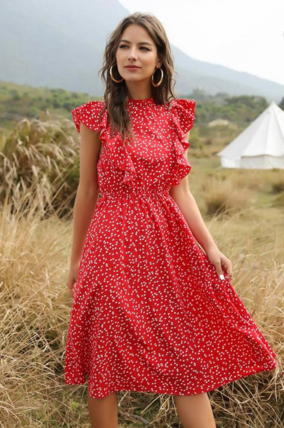 Robe de Demoiselle d'Honneur Bohème Chic