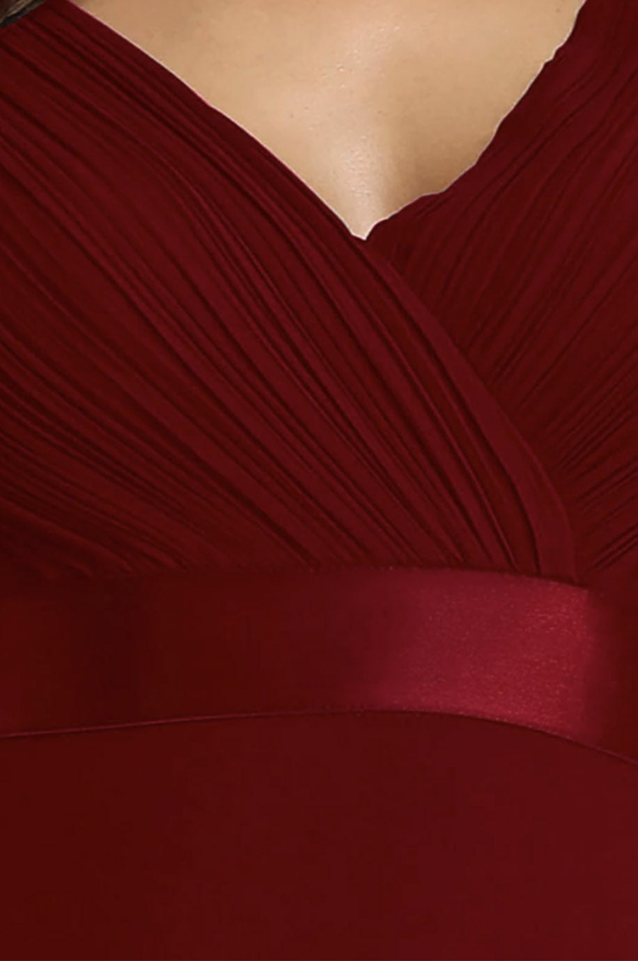 Robe Demoiselle d'Honneur Rouge Bordeaux